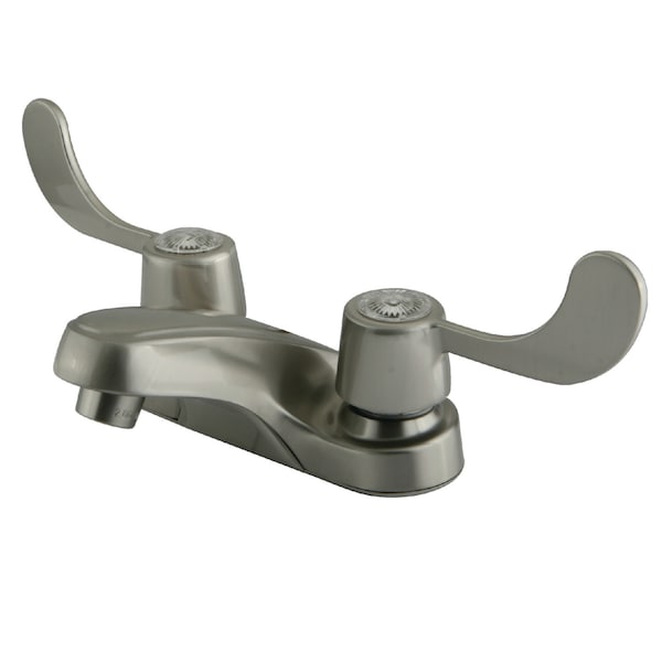 4" Centerset Bathroom Faucet, Brushed Nickel